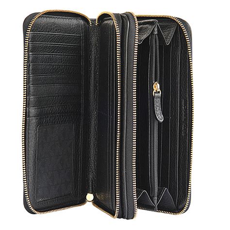 michael kors zip wallet iphone 4|michael kors black zipper wallet.